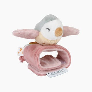 Flowers & Butterflies Wrist Rattle - Pink