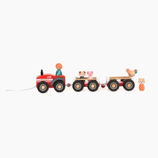 Tractor With 2 Trailers