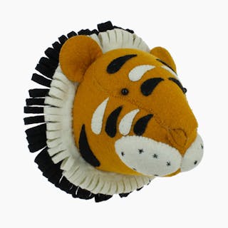 Tiger Head With Double Ruff - Original